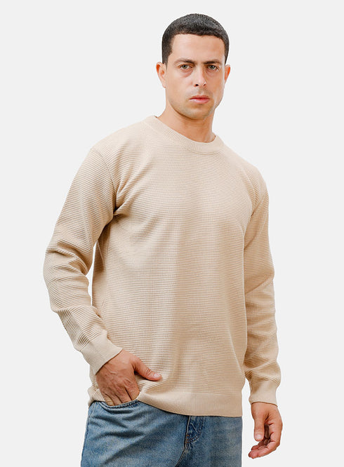 Beige Design 2420 Round Pullover